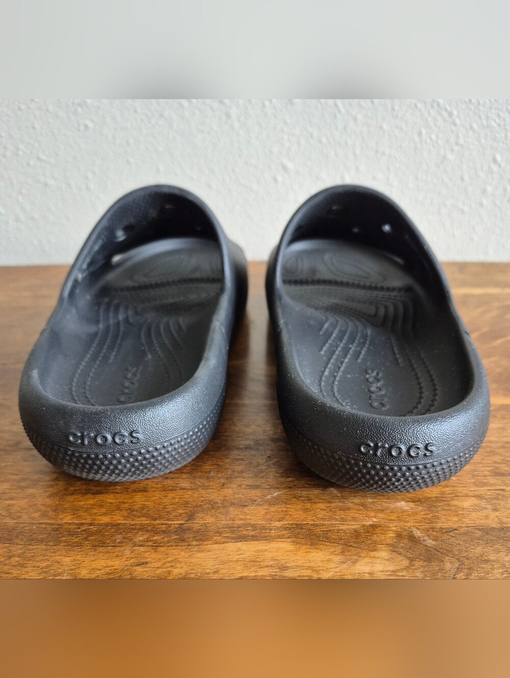Crocs Classic Slide Sandals - Black M6 W8 - Picture 7 of 8